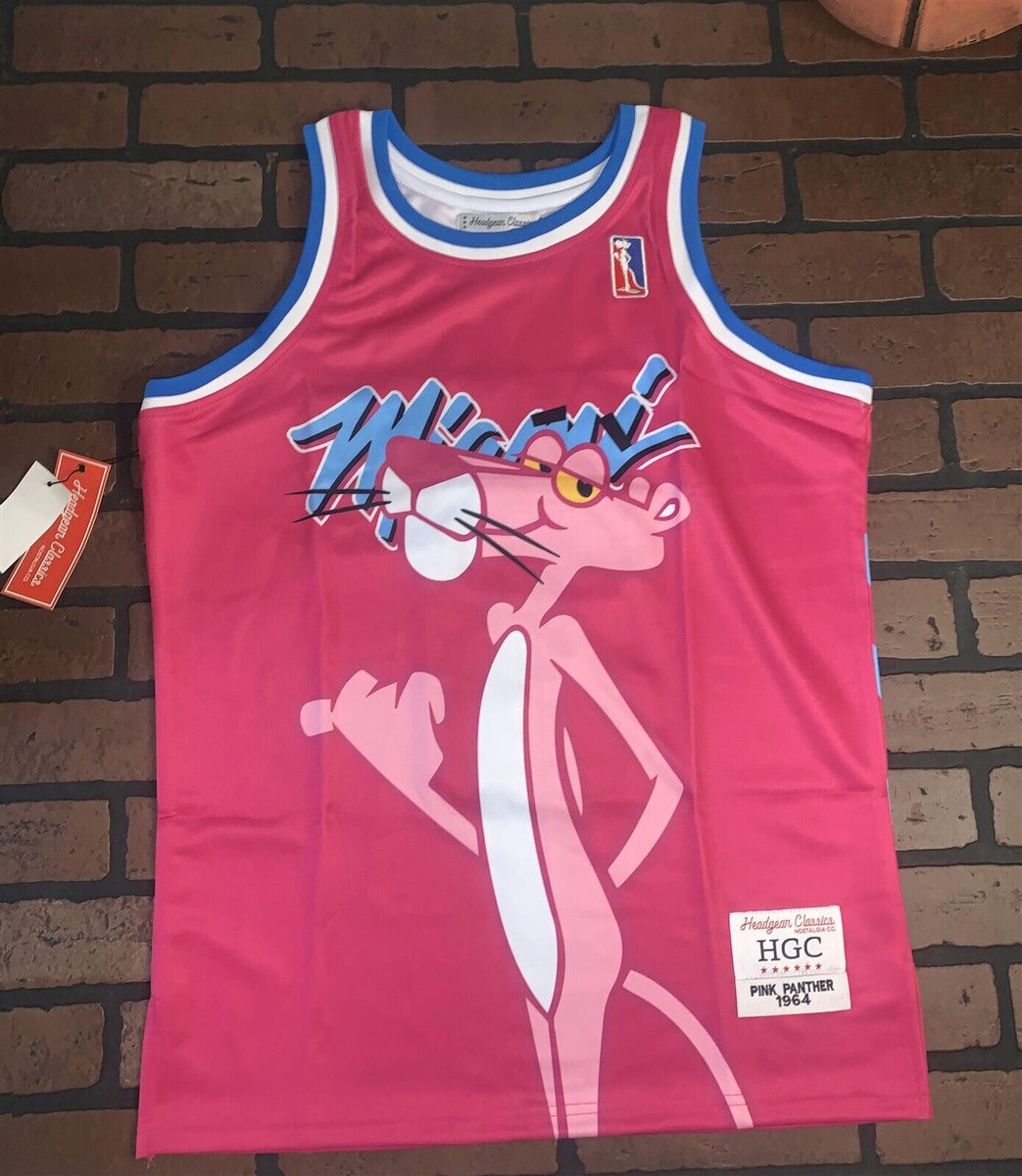Steal Deals Pink Panther / Miami Headgear Classics Basketball Jersey ~never Worn~ L L