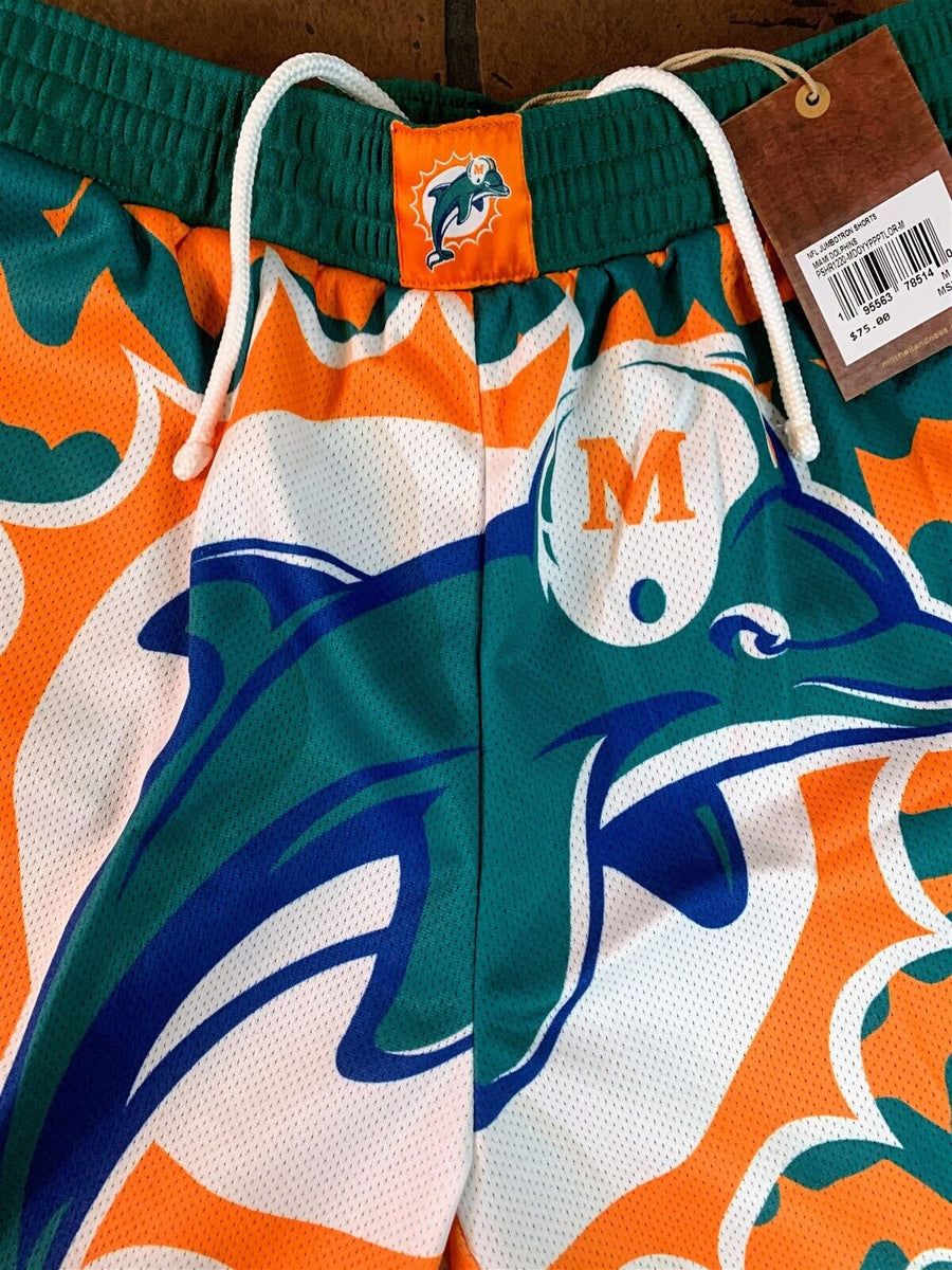 MIAMI DOLPHINS Mitchell & Ness Jumbotron 2.0 Basketball Shorts ~New~ – DV  Multimedia LLC