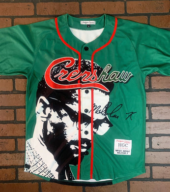 CRENSHAW / MALCOLM X Green Headgear Classics Baseball Jersey ~Never Worn~ M L XL 2XL