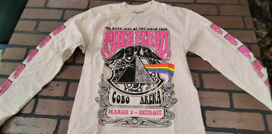 PINK FLOYD- 2021 Dark Side Cobo Arena Cream LS T-shirt ~Licensed / New~S/M & M/L