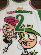 Load image into Gallery viewer, FAIRLY ODD PARENTS Headgear Classics White Basketball Jersey~Never Worn~ XL 2XL