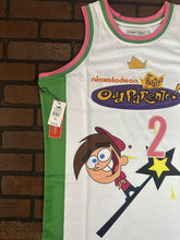 Load image into Gallery viewer, FAIRLY ODD PARENTS Headgear Classics White Basketball Jersey~Never Worn~ XL 2XL