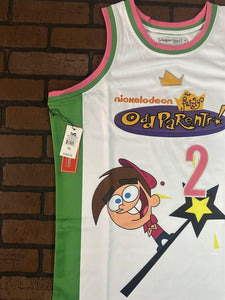 FAIRLY ODD PARENTS Headgear Classics White Basketball Jersey~Never Worn~ XL 2XL