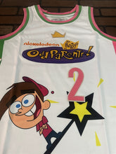 Load image into Gallery viewer, FAIRLY ODD PARENTS Headgear Classics White Basketball Jersey~Never Worn~ XL 2XL