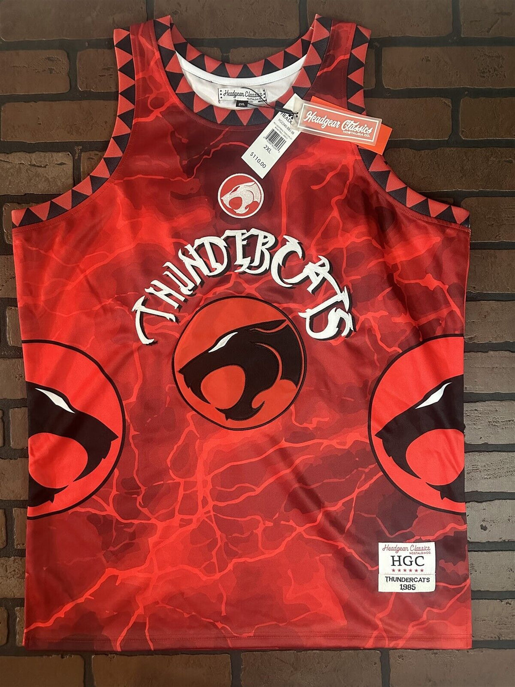 THUNDERCATS Red Headgear Classics Basketball Jersey ~Never Worn~ L XL 2XL