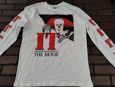 IT THE MOVIE - 2020 Pennywise Printed Long Sleeve Retro T-shirt ~M L XL XXL