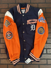 Load image into Gallery viewer, DETROIT TIGERS 4 Times World Series Varsity Jacket~Never Worn~S M L XL 2XL