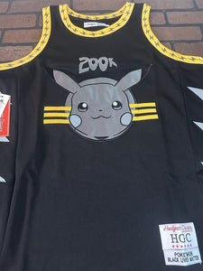 POKEMAN-PIKACHU Black Lives Matter Headgear Classics Basketball Jersey ~New~ L