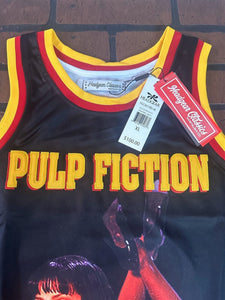 PULP FICTION MIA WALLACE Black Headgear Classics Basketball Jersey~Never Worn~XL