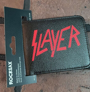 SLAYER - Rocksax Slayer Logo Bi-Fold Wallet ~New~