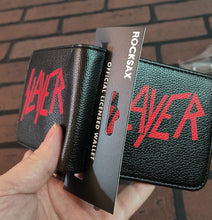 Load image into Gallery viewer, SLAYER - Rocksax Slayer Logo Bi-Fold Wallet ~New~