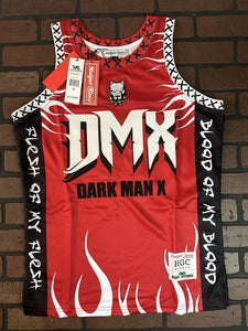 DMX-Red Dark Man X Headgear Classics Basketball Jersey~Never Worn~S M L XL 2X 3X