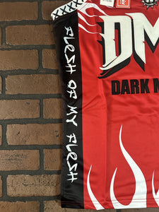 DMX-Red Dark Man X Headgear Classics Basketball Jersey~Never Worn~S M L XL 2X 3X