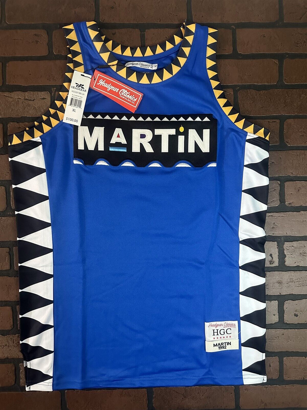 MARTIN - I'm The Man #23 Blue Headgear Classics Basketball Jersey ~Never Worn~XL