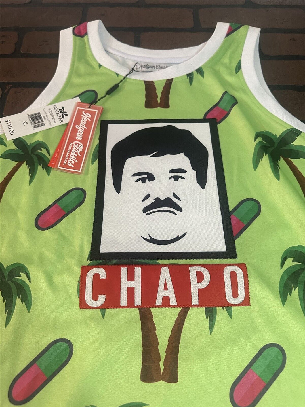 EL CHAPO Headgear Classics Black Basketball Jersey ~Never Worn~ XL