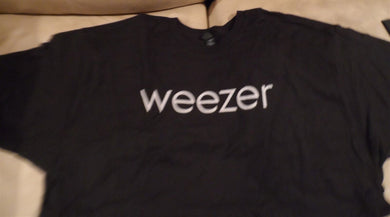 WEEZER - Logo Girls Black T-shirt ~Never Worn~ L XL