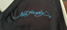 Load image into Gallery viewer, ED HARDY by Christian Audigier- Vtg Black Sleeveless Pullover Vest~NEW~M-2XL