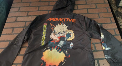 Primitive/My Hero Academia Katsuki Bakugo Tactile Hooded Jacket~Never Worn~S 2XL