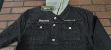 Load image into Gallery viewer, MEGADETH x PRIMITIVE Countdown Two-Fer Black Denim Jacket~Never Worn~ S M