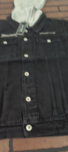 Load image into Gallery viewer, MEGADETH x PRIMITIVE Countdown Two-Fer Black Denim Jacket~Never Worn~ S M