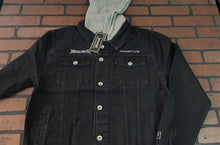 Load image into Gallery viewer, MEGADETH x PRIMITIVE Countdown Two-Fer Black Denim Jacket~Never Worn~ S M