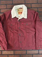 Load image into Gallery viewer, Levi&#39;s Red Denim Jacket with Sherpa Interior