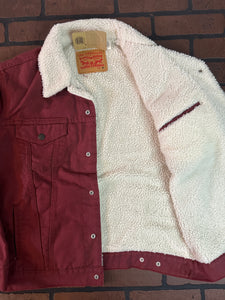 Levi's Red Denim Jacket with Sherpa Interior