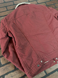 Levi's Red Denim Jacket with Sherpa Interior