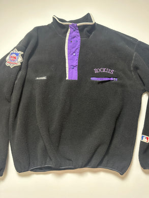 Colorado Rockies Columbia Vintage Quarter Button Up Jacket