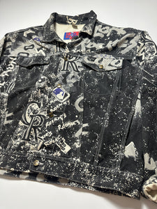 Colorado Rockies Denim Pro Player AOP Jacket