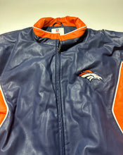 Load image into Gallery viewer, Denver Broncos Blue Vintage Leather Jacket