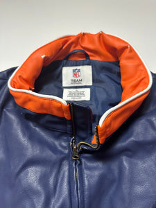 Denver Broncos Blue Vintage Leather Jacket