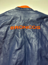 Load image into Gallery viewer, Denver Broncos Blue Vintage Leather Jacket