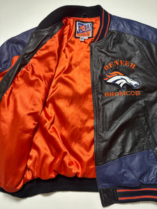 Denver Broncos Black Vintage Leather Jacket