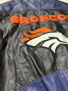 Denver Broncos Black Vintage Leather Jacket