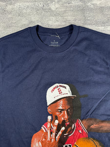 Michael Jordan Threepeat Navy T-Shirt