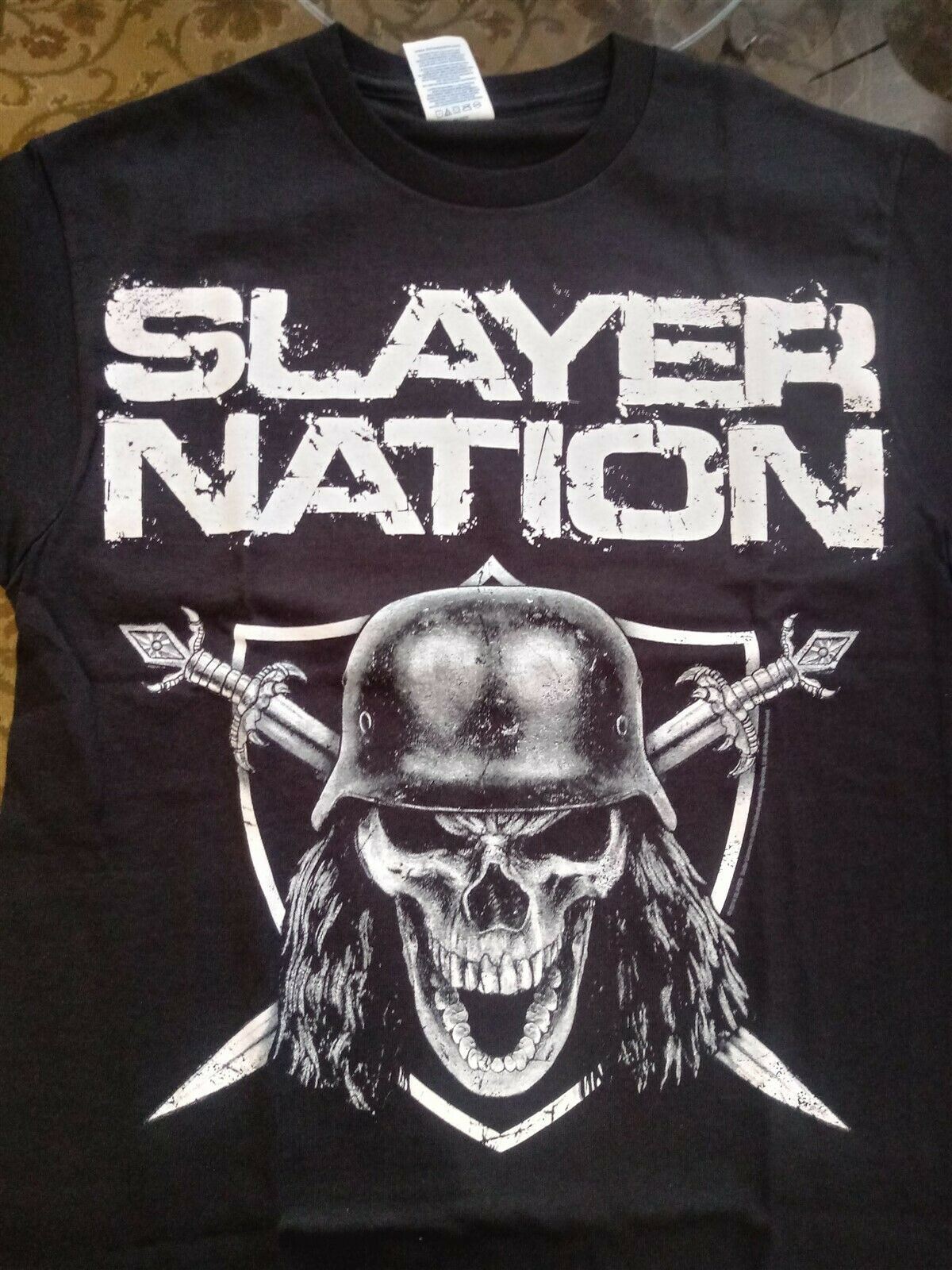 Slayer Oakland Raiders Skull T-Shirt - TeeNavi