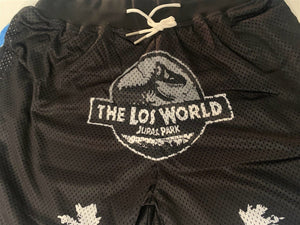 JURASSIC PARK - THE LOS WORLD Headgear Classics Basketball Shorts ~Never Worn~ L