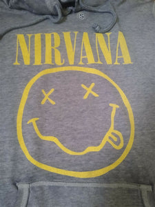 NIRVANA - 2017 Smiley Long Sleeve Women's Hoodie ~Never Worn~ S