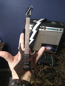 STRANGER THINGS Eddie's Guitar BC Rich NJ Warlock 1:4 Scale Replica Guitar ~Axe Heaven~