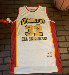 LEBRON McDonalds "32" Headgear Classics Basketball Jersey~Never Worn~S M L XL2XL