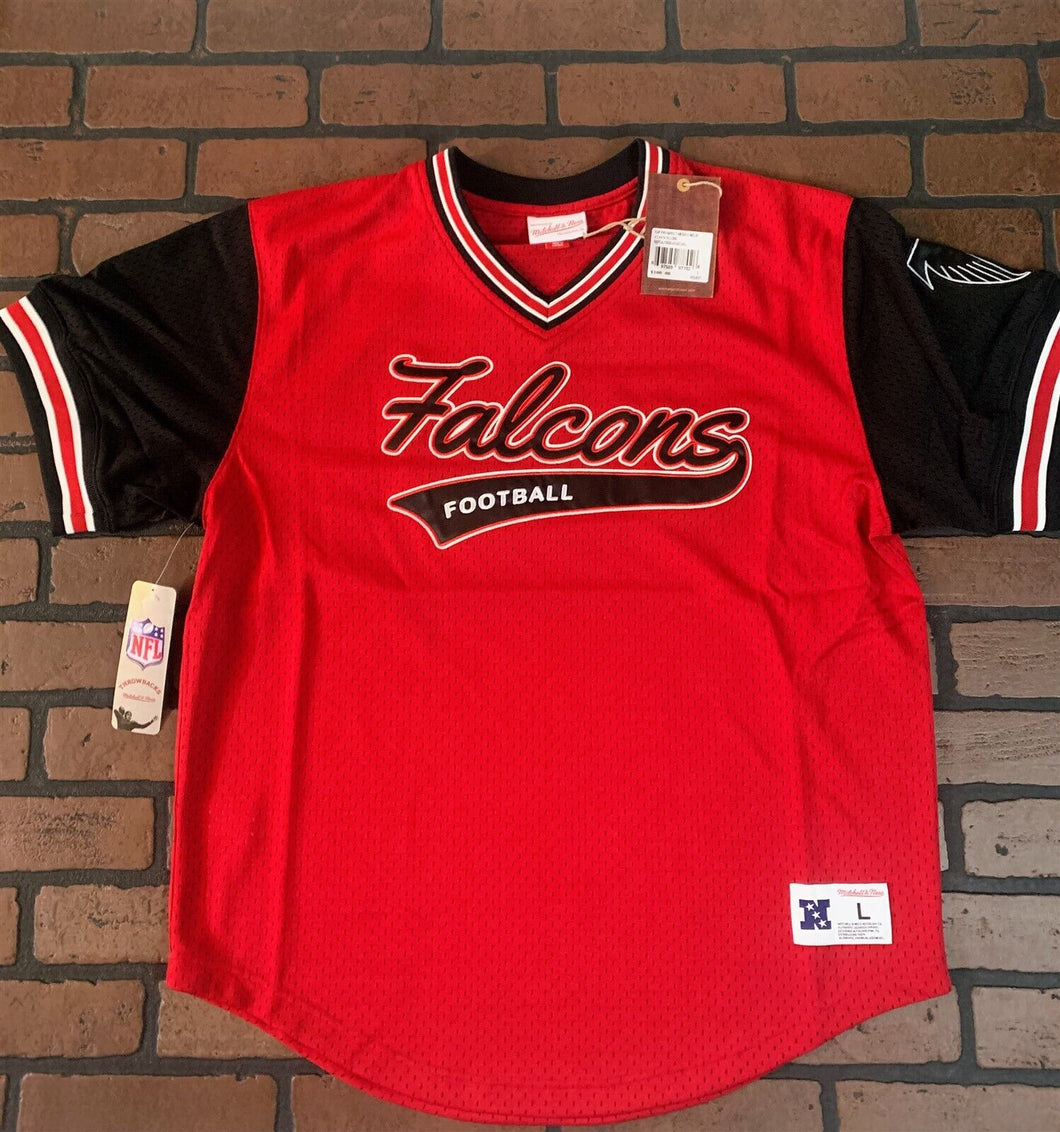 ATLANTA FALCONS Mitchell & Ness Football Jersey ~Never Worn~ L XL 2XL