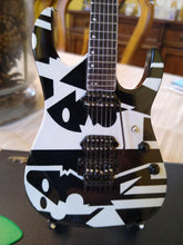 Load image into Gallery viewer, JOHN PETRUCCI - Ibanez Black &amp; White Picasso 1:4 Scale Replica Guitar ~Axe Heaven