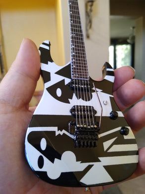 JOHN PETRUCCI - Ibanez Black & White Picasso 1:4 Scale Replica Guitar ~Axe Heaven